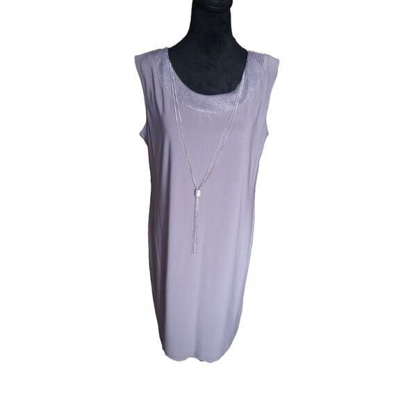 R&M Collection Women's Size 14 Sleeveless Midi Slip Dress - Picture 1 of 8